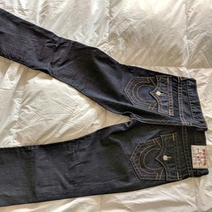 Men's True Religion Straight -- 32x32", Rinse wash